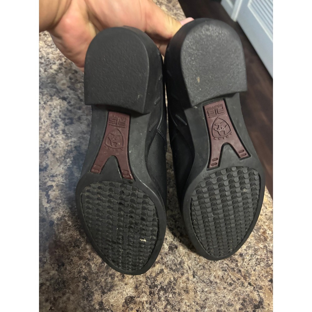 Ariat Women Black Leather Slip On Clogs Comfort Loafers Shoes Size 6B - Picture 9 of 9
